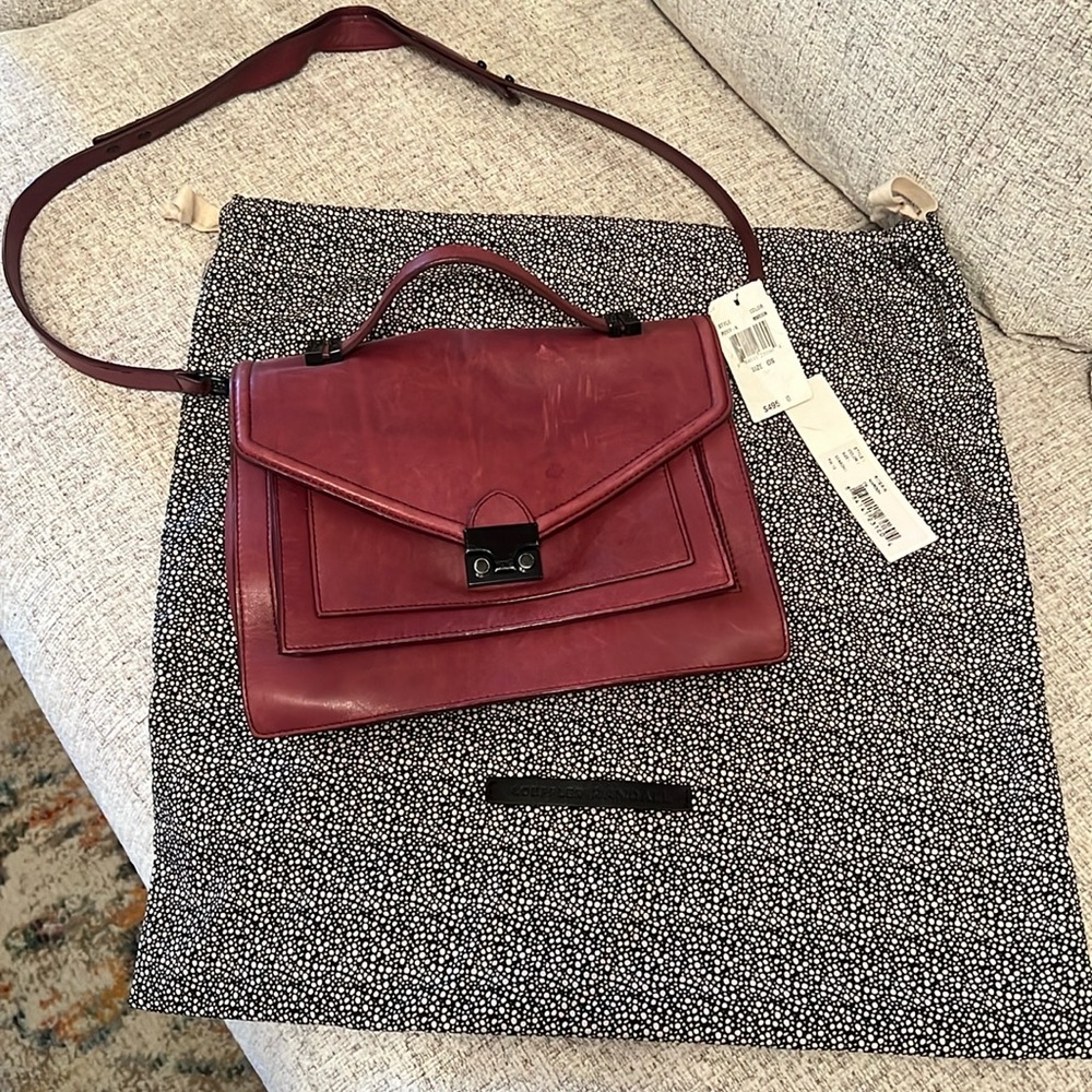 Loeffler Randall Maroon Purse